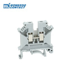 10Pcs UK5N Screw Wire Connector 4mm Cable 4mm² Feed-through Connection 12AWG Plug Electrical Mount DIN Rail Terminal Block UK 5N