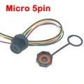 1pcs Threaded IP67 waterproof MICRO USB Connector USB-Micro Plug Socket With Cable PCB Female Connector Port
