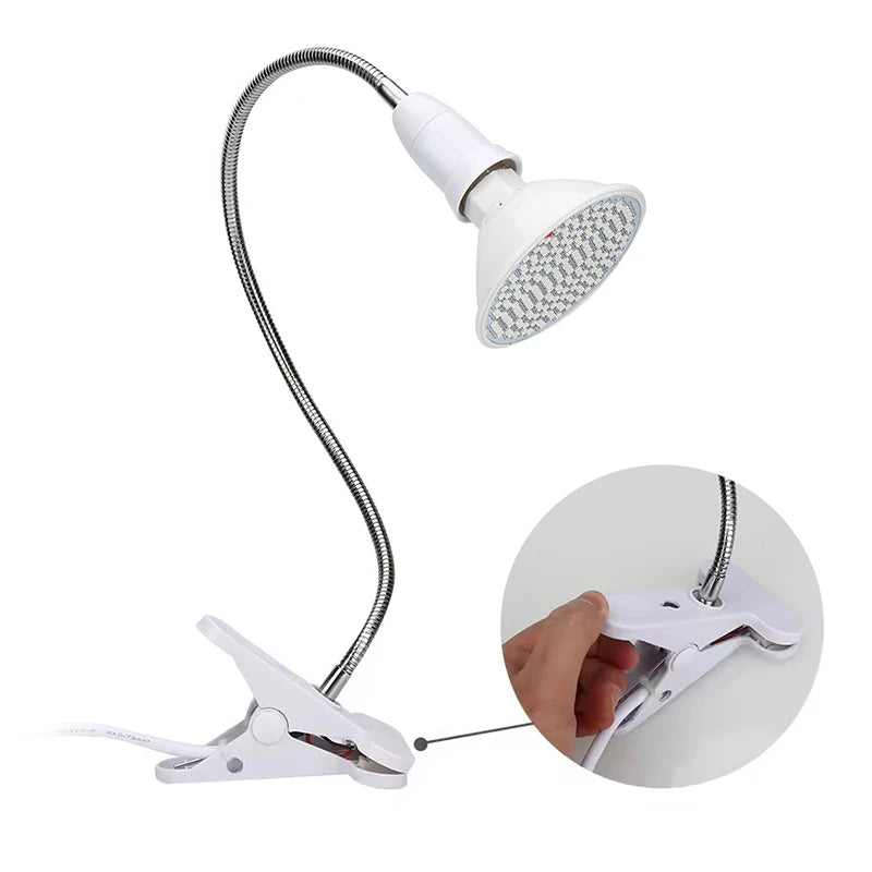 〔CC55〕Red Light Therapy Bulb With Lamp Clip LED 660nm Red And 850nm Near Infrared Combo Therapy Device For Skin Care Pain Relief