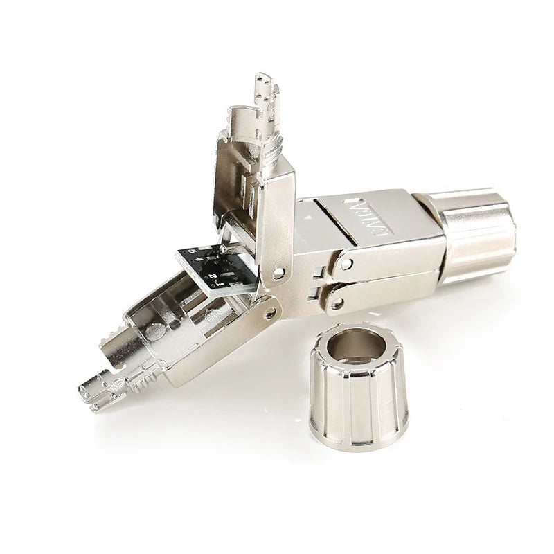 CAT6A CAT7 Network Cable Extender Adapter Ethernet RJ45 Converter Fully Shielded Module Cord Splitter Lan Expand Wire Connector