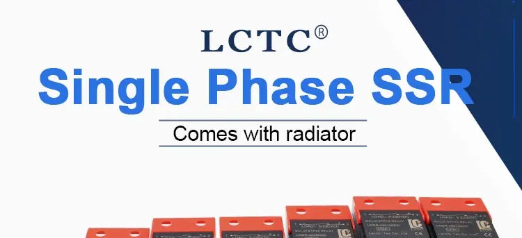 LCTC Solid State Relay 10A25A40A60A80A100A120A DIN Installation DC to AC AC to AC DC to DC Single-phase SSR With Radiator
