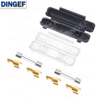 5Set 6X30MM Glass Fuse Holder With 250V 0.25A 0.5A 1A 1.5A 2A 3A 3.15A 4-30A 6*30MM Fuse Socket Flip shell Black/White Flip Type