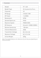 Hotrc  HT-10A/HT-8A HT10A 2.4Ghz 10CH/ 8CH  Remote Controller F-10A Receiver For RC Airaft Vehicle Boat Drone Accessories Parts