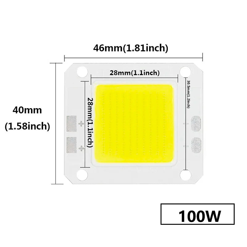 10Pcs Super Power LED Chip 100W 70W 50W 30W 20W 10W 27-36V For Floodlight Spotlight Bulbs Diode LED Ceiling Light Lamp Source