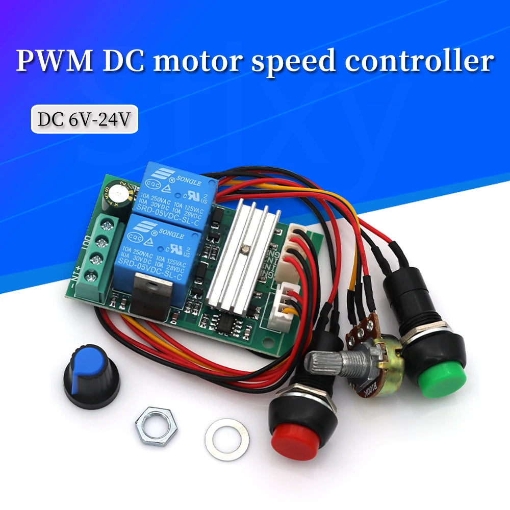 DC 6V 12V 24V PWM DC motor speed controller forward and reverse switch Linear actuator motor controller adjustable Speed Control