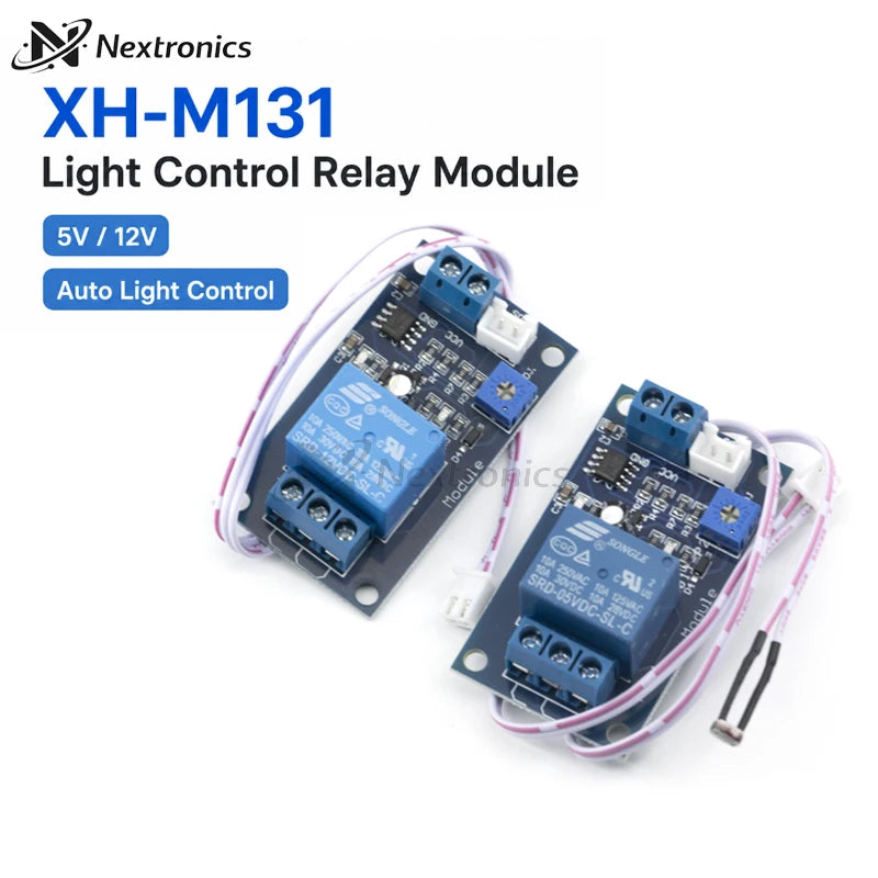 1/3/5/10PCS XH-M131 DC 5V 12V 24V Light Control Switch LDR Photoresistor Relay Module 10A Automatic Light Sensor