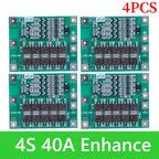 BMS 3S/4S 5A 10A 20A 25A 40A 60A Li-ion Lithium Battery Charger Protection Board 18650 For Drill Motor 12V with Enhance/Balance