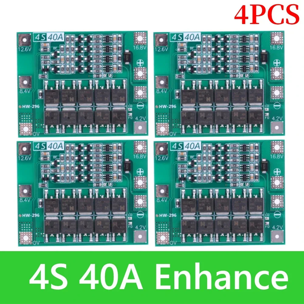 BMS 3S/4S 5A 10A 20A 25A 40A 60A Li-ion Lithium Battery Charger Protection Board 18650 For Drill Motor 12V with Enhance/Balance