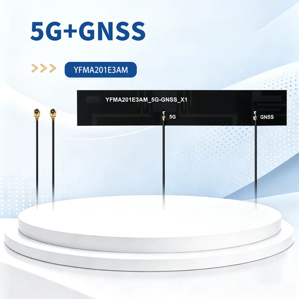 Embedded 5G GNSS 2-in-1 Combo FPC Antenna 600MHz-6000MHz Ultra-wide-band GPS Galileo BD Glonass QZSS Positioning MHF1 10CM Cable