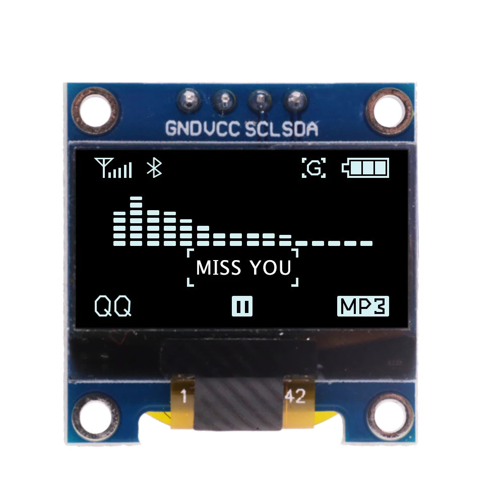 0.96 inch IIC Serial 4pin 7Pin White/Blue/Yellow OLED Display Module 128X64 I2C SSD1306 LCD Screen Board for arduino oled