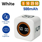 Rotating Pomodoro Timer Preset, Desk Productivity Flip Timer, ADHD Tool Cube Countdown Stopwatch for Study, School, Kitchen Work