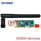 CC2531 CC2540 +Antenna BLE 4.0 Zigbee Sniffer Wireless Board Dongle Capture Module USB Programmer Downloader Cable Connector