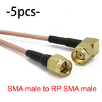 RG316 SMA to SMA / RP-SMA RF Coaxial Cable Male Plug Female Jack Connector Jumper Pigtail Antenna Extension Wire WiFi FPV Radio