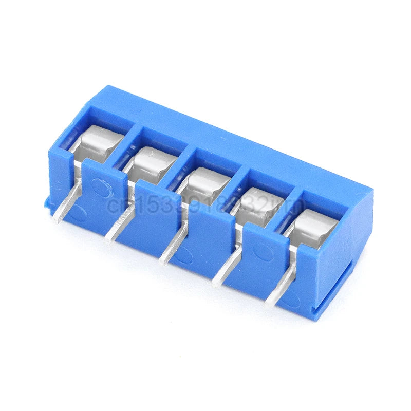 10Pcs KF301 Straight Pin 2P 3P 4P 5P 6P Screw PCB Terminal Blocks Pitch 5.0mm Connector Assortment Kit KF-301