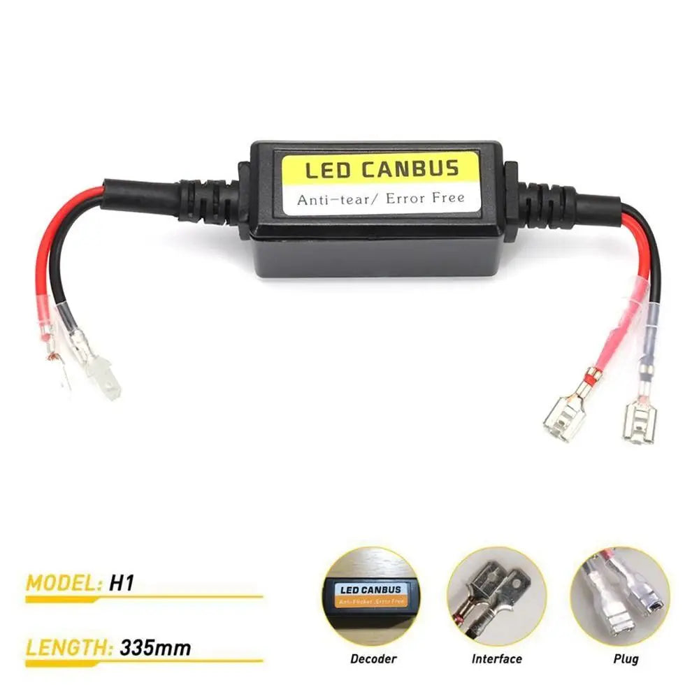 Accessories h1/h3/h4/h7/h8/h9/h11 Anti-Flicker Automotive LED Decoder LED Canbus Decoder Fault Eliminator Resistor Controller