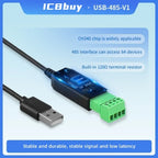USB to 485 Serial Port Converter Communication Module CH340 PLC Serial Port IO Module