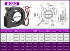 2PCS 5V USB Brushless Blower Cooling Fan USB Ventiliator Computer Case Cooler  PBT CPU Radiator USB Fan PC USB Gadgets