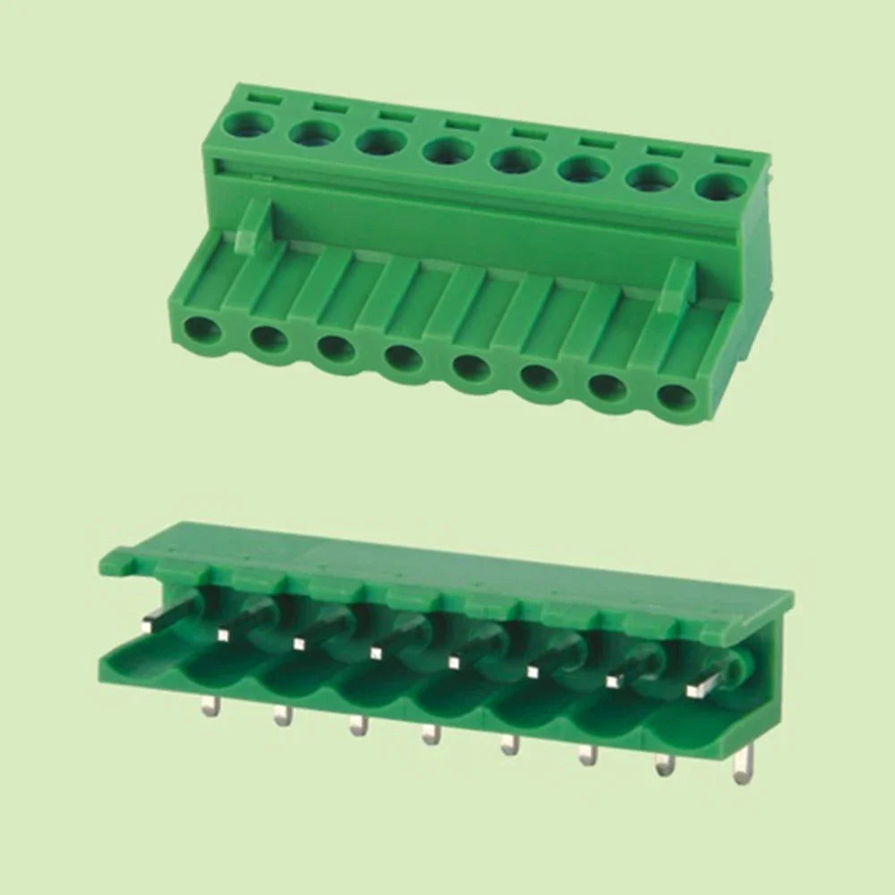 100pcs/50pairs 5.08mm Plugin Female Plug Receptacles Right Angle Straight Male Wafer 2EDGK 2EDGR/2EDGV PCB Wire Terminal Block