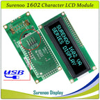 Surenoo LCD2USB USB 162 16X2 1602 Character LCD Module Display Screen Panel sutible LCD Smartie & AIDA64 for DIY PC