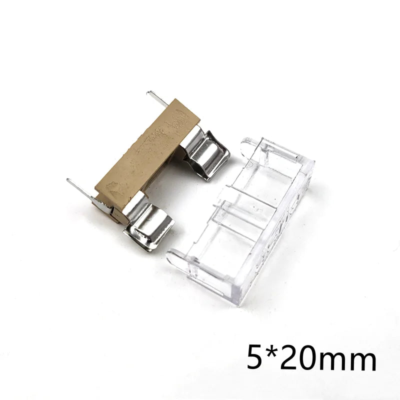 5Pcs BLX-A Glass Fuse Holder 5x20mm 6x30mm PCB Mount Fuseholder Clip Ceramic Fuse Tube Socket for Electrical Safety