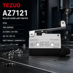 TEZUO AZ7121 IP44 Roller Lever Limit Switch 10A 250VAC Micro Travel Switch