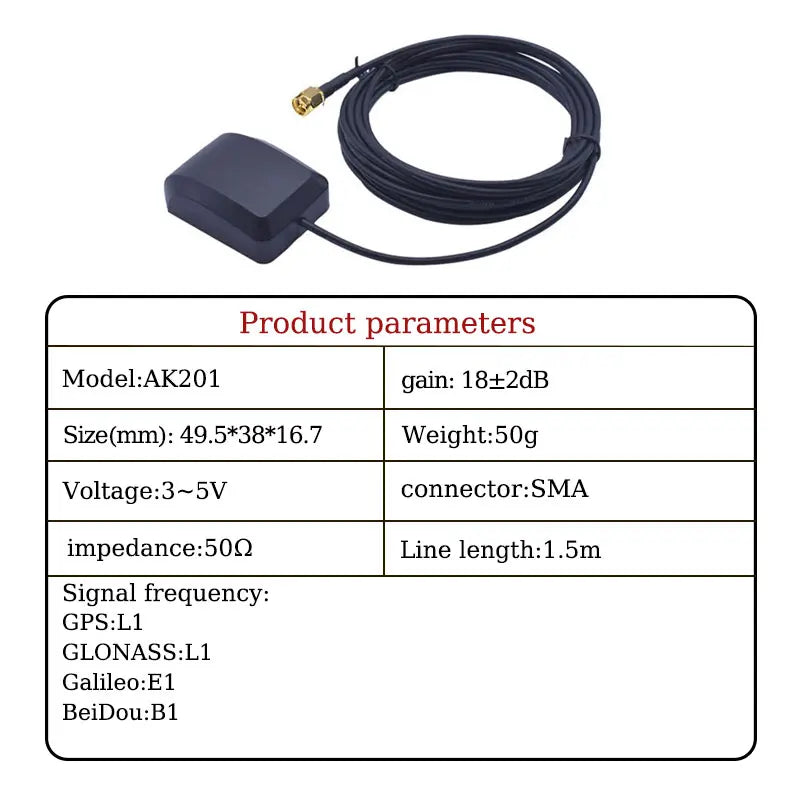 GPS Antenna for Monitoring Navigator Antenna Vehicle Positioning Single Beidou Antenna Fast Satellite Reception
