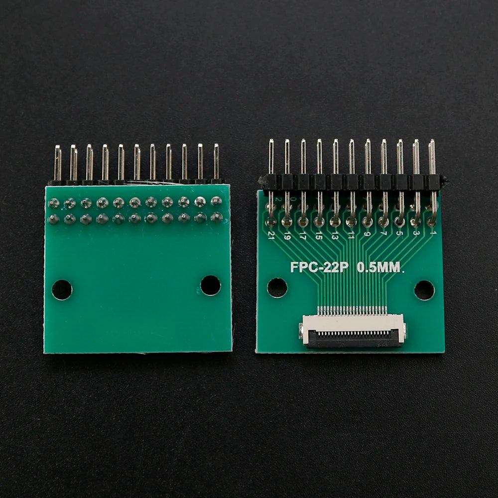 1PC FPC/FFC Adapter Board 0.5mm To 2.54mm Connector Double Row Straight Needle 4/6/8/10/12/14/15/16/18/20/22/24/26/30/34/36 Pin