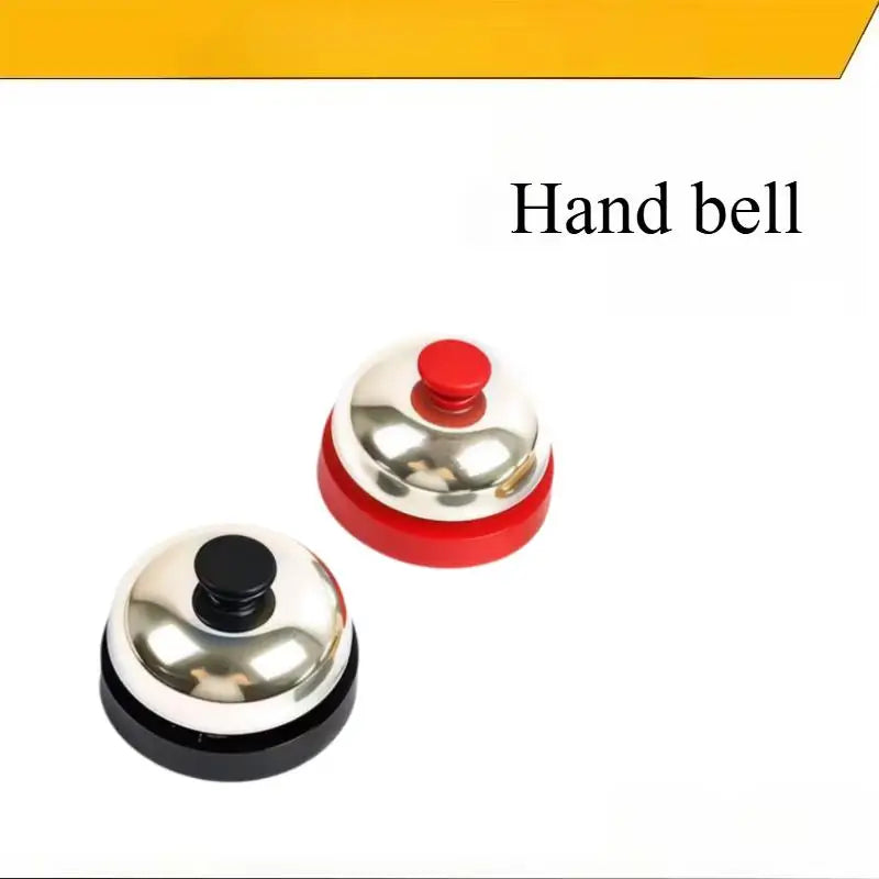 1pcs Metal Buzzer & Hand Bell Set, Pet Call Button, Manual Service for Training Classroom