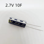 1PCS  capacitance 2.7V 0.5F/1F/2F/3.3F/4.7F/5F/6F/7F/8F/10F/15F/25F/30F R type double layer capacitor