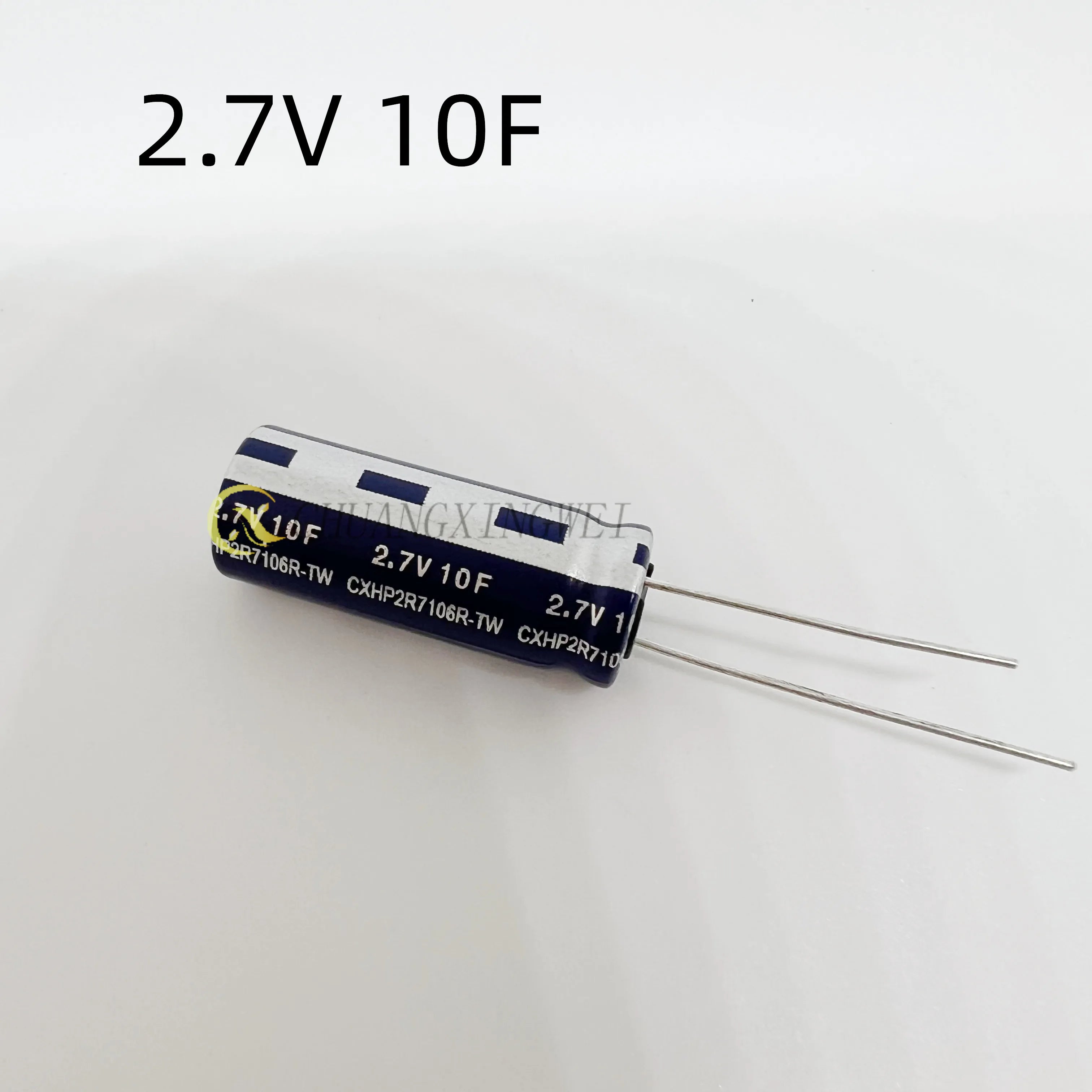 1PCS  capacitance 2.7V 0.5F/1F/2F/3.3F/4.7F/5F/6F/7F/8F/10F/15F/25F/30F R type double layer capacitor