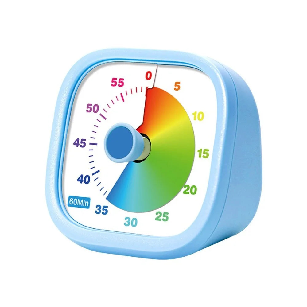 Movement Visual Timer Time Management Sweep Second Countdown Clock 60-Minute Silent Kitchen Cooking Timer Kids and Adults