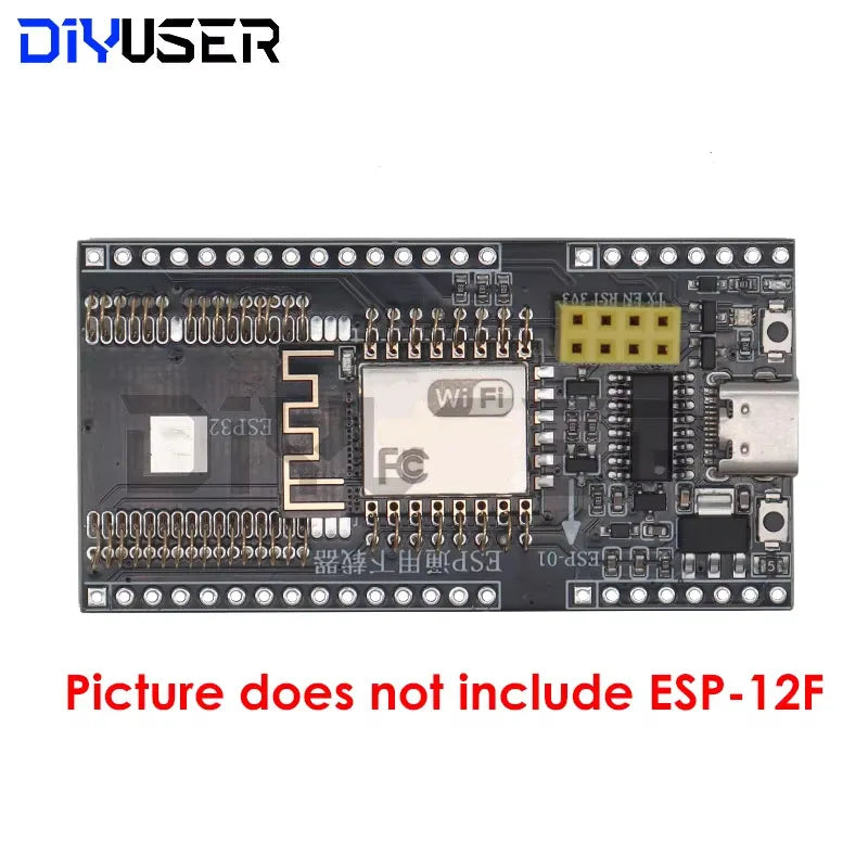DIYUSER ESP8266 ESP32 Development Board Test Programmer Socket Downloader for ESP-01 ESP01S ESP12 ESP32