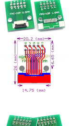 FPC/FFC Adapter Board 0.5/1.0MM to 2.54MM Soldered Connector 4/5/6/8/10/12/14/16/20/26/3040/45/50/60 Pin