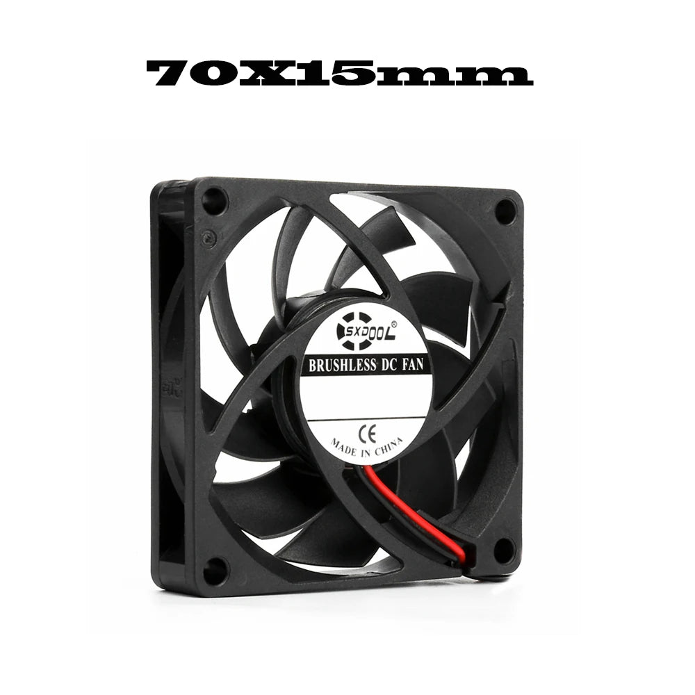 40mm 50mm 60mm 70mm 80mm 92mm 120mm DC 5V 12V 24V Axial Cooling Brushless Motor Case Quiet Fan 2PIN Sleeve Bearing