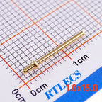 100/2000 Pcs Printed Circuit Board Male PCB Pins Gold Plated Press-Fit Tip Header Diameter 1.0 1.3 MM Brass Bias Connector Solid