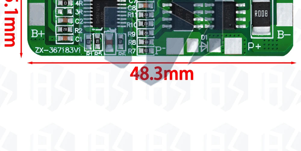 1~5PCS Over Protection! 4S 4A-5A 18650 Li-ion Lithium Battery Protection Board 4 Pack PCB BMS 4.25-4.35V To 2.3-3.0V