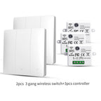 LVGEMSS Smart Wireless Switch RF433 Self-Powered Push Button Wall Panels Remote Controller Light Switch Waterproof Wall Switch