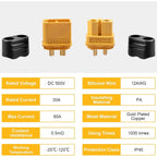 XT60H (XT60 Uograde) Male Female Bullet Connectors Plugs for RC Lipo Battery Rc Drone Airplane Accessories XT60 Connector