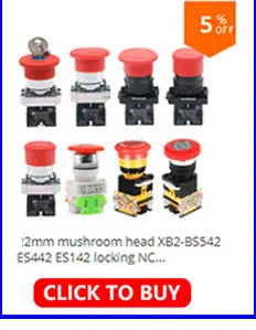 XB2-BS542 Emergency Stop Rotary Push Button Switch 1NC 2NC 1NO/1NC 2 Position Locking 22mm Mushroom Head Button