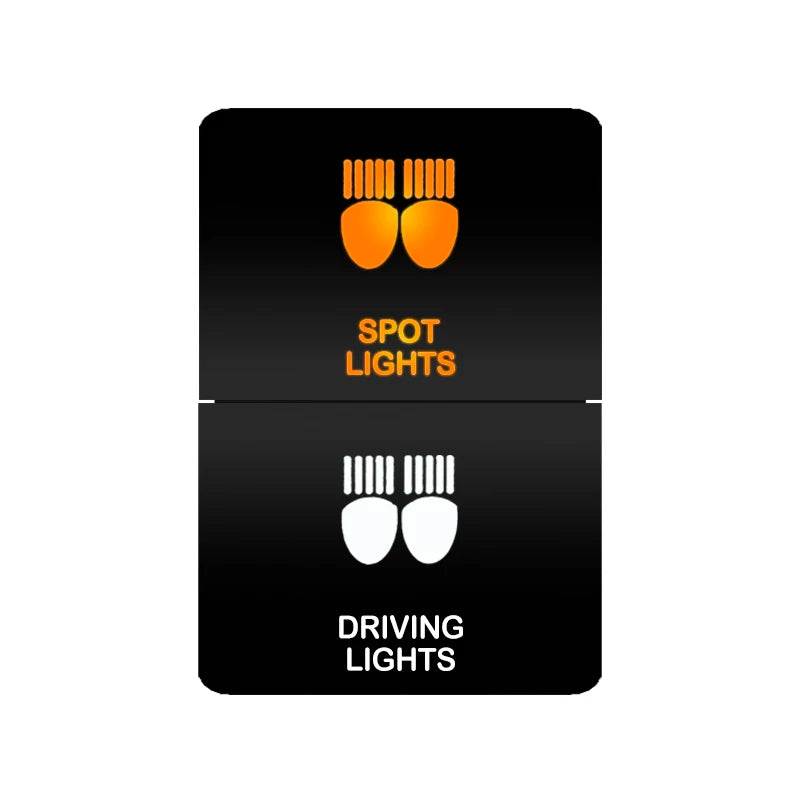 Car Push Switch Dual ON OFF Button Led Bar Roof Lights Fog Spot Driving Lights Button For Toyota 4Runner Hilux RAV4 Prado Camry