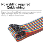 40pin Multicolored Dupont Jumper Wires 150cm 200cm 300cm (Male-Female, Male-Male, Female-Female) for Breadboard Arduino Projects