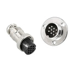 5pcs GX16 Connector Flange Mounting Aviation Plug Male Female 2 3 4 5 6 7 8 9 10Pin M16 Aviation Connector