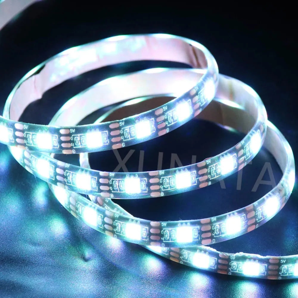 5V USB LED Strip RGB Light 5050 24key / 44key Remote Control Kit USB Power Waterproof Flexible Led Tape Adhesive TV Backlights