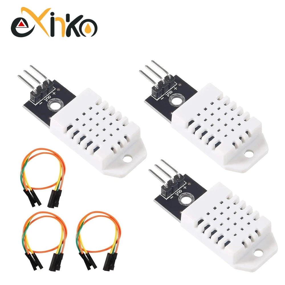 10pcs Digital Temperature and Humidity Sensor DHT22 AM2302 Module+PCB with Cable For Arduino