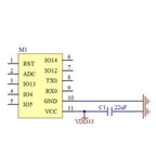 1-10pcs ESP-02S Wi-Fi Module Serial Golden Finger Package ESP8285 Wireless Transparent Transmission Compatible With ESP8266