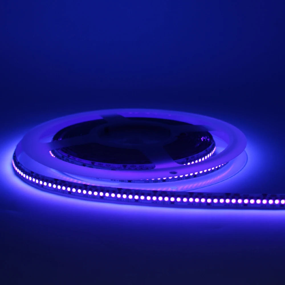 UV LED Strip Light 12V 24v Ultraviolet 60/120/240LEDS/M LED Diode Ribbon LAMP SMD 3528 Purple Flexible Tape for DJ Fluorescence
