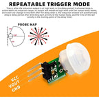1-10pcs AM312 PIR Motion Sensor Outdoor Mini Pyroelectric Infrared PIR Human IR Sensor Module Body Manual Motion Sensor Detector