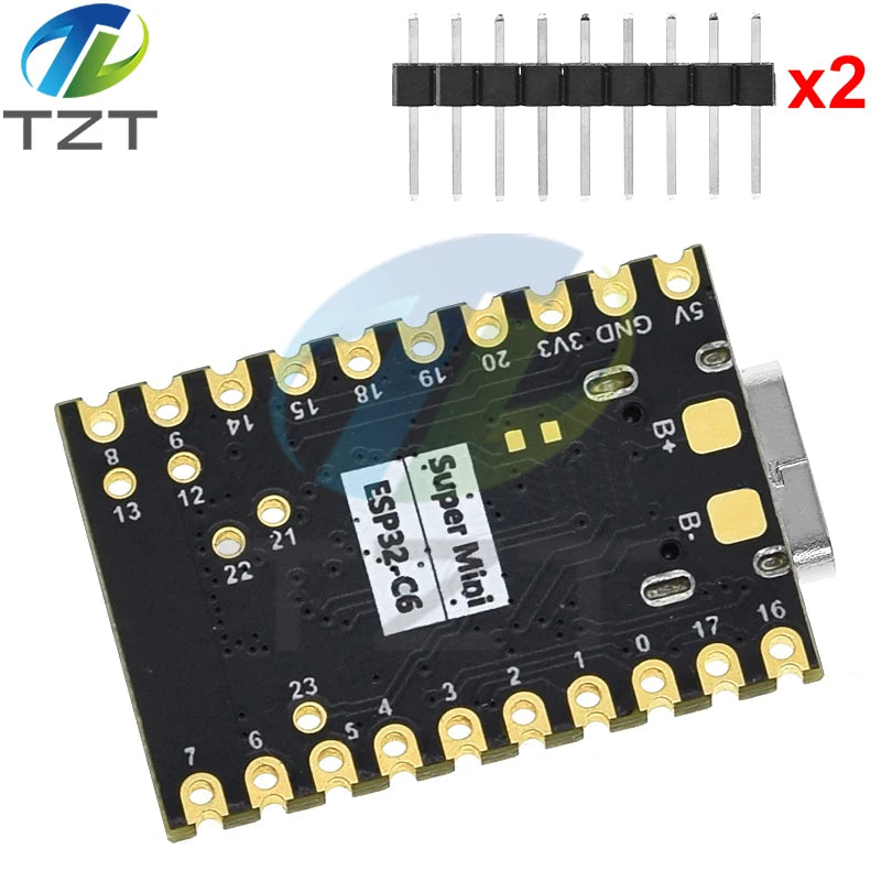 TZT ESP32-C6 SuperMini Development Board Microcontroller Programming Learning Controller Core Board
