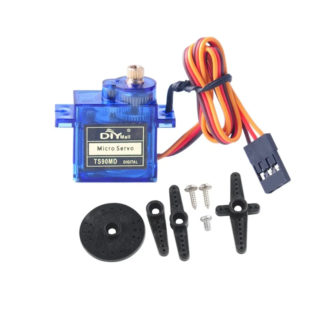 TS90MD 5/10/20/30/40/50Pcs Micro Analog Servo Motor Full Metal Gear 180/270/360 Degree For RC Car Planes Toy Airplane Helicopter
