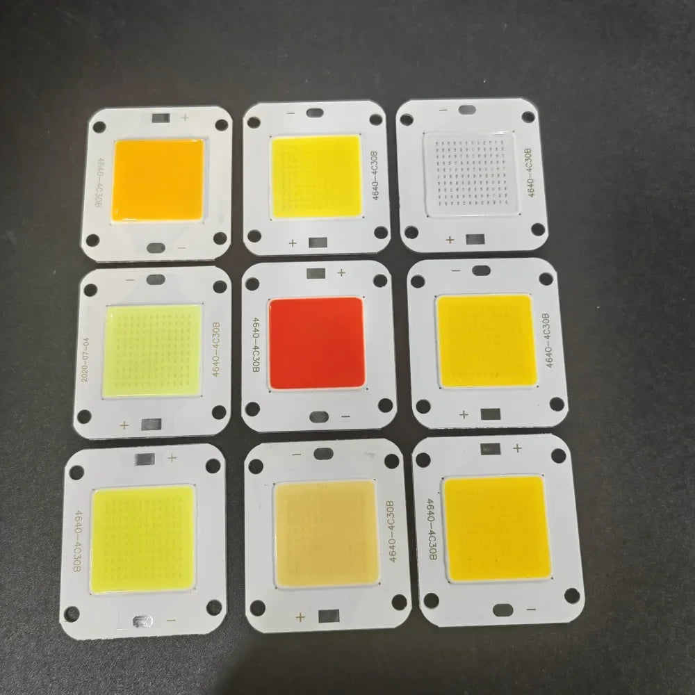 DC12V 32V 50W LED COB Integrated Smart IC Driver High Power 12V COB LED Cold White Warm White Red Blue Green Orange Full Spectru